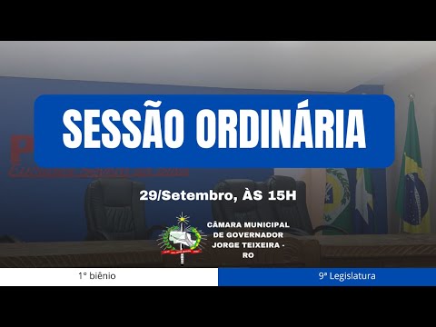 SESSÃO ORDINÁRIA DE 2025 - 29/09/2025.