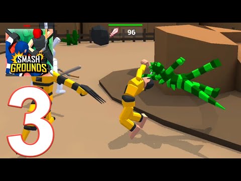 Smash Grounds - Epic Ragdoll Battle Gameplay Walkthrough part 3 - Campaign 2-3 (Android)