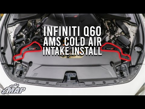 RA500 Q60 Gets AMS Red Alpha Cold Air Intake Upgrade