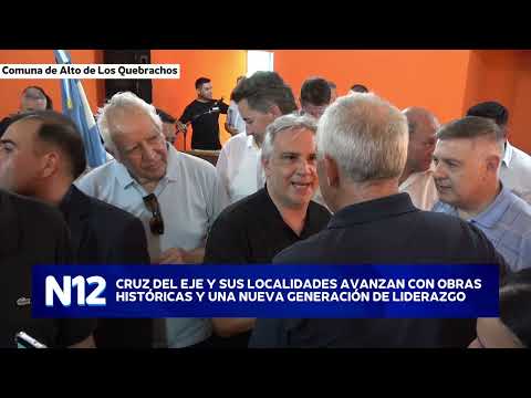 🏛️ Visita de Martín Llaryora a la Comuna Alto de los Quebrachos - Rodrigo Aliendro