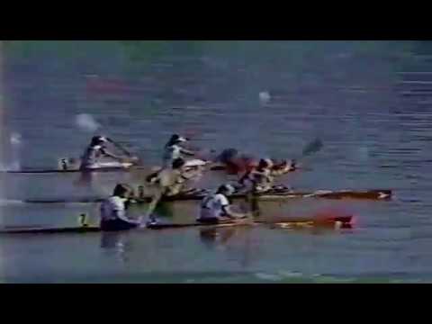1984 LOS ANGELES Olympic Canoeing Men's K-2 1000 m Final. HD (16:9)