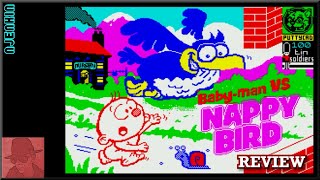 Baby-Man Vs Nappy Bird : Homebrew from 2023 - on the ZX Spectrum 48K !! with Commentary