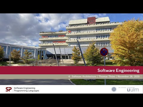 SE04a Einführung in die Software-Architektur - Architektur - Softwaretechnik 2021/2022