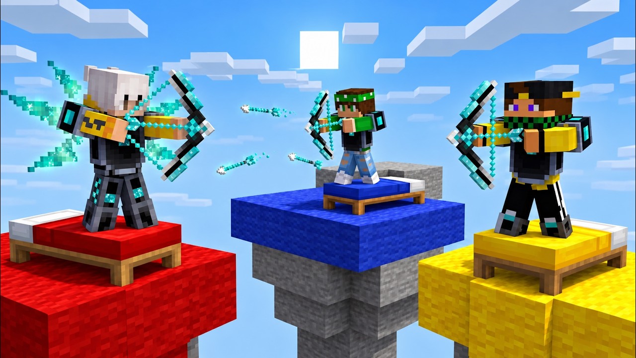 MINECRAFT BEDWARS CON L'ARCO DELL'INFINITO