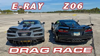 Trade my Z06 for the E-RAY? * Chevrolet Corvette E-Ray vs Z06 1/4 Mile Drag Race