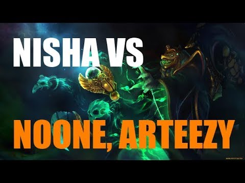 Nisha [Sven] Beats Noone, Arteezy | 18-1 K-D | Dota 2 Pro Gameplay!