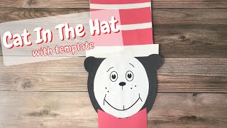 Cat In The Hat Craft (Free Template)