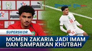 Momen Striker Timnas Maroko Zakaria Aboukhlal Jadi Imam Salat dan Sampaikan Khutbah