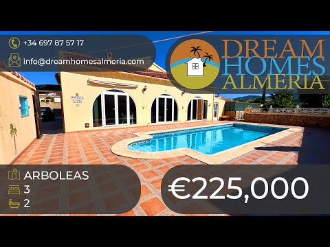 Superb 3 bed, 2 bath villa with pool, Arboleas