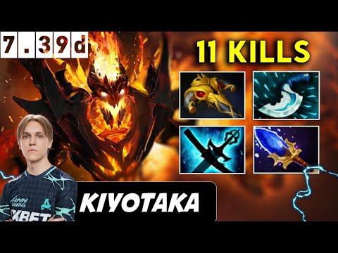 Kiyotaka Shadow Fiend Midlane - Dota 2 patch 7.39d Pro player Gameplay