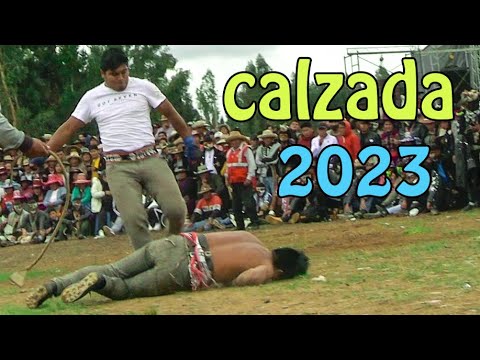 momentos del takanakuy 2023 realizado en Calzada Santo Tomas.