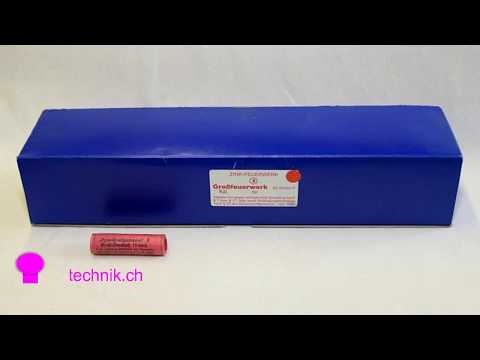 Knallpatrone rot Nr. 725 von Zink im Feuertopf mit 7 Stk