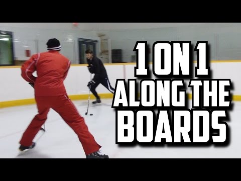 Defense 1 on 1 Along the Boards