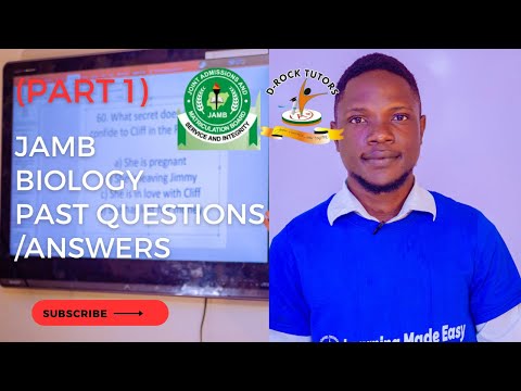JAMB & POST UTME CBT BIOLOGY PAST QUESTIONS (PART 1)