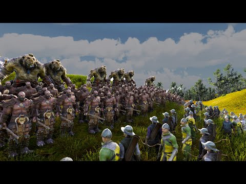 Break the Lines of Mordor? Sauron Orc Army Vs Humans Battle For Middle Earth? Men vs Orcs - UEBS 2