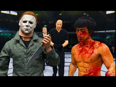 🔥  Bruce Lee vs. Myers Michael (Halloween Kills)  (EA Sports UFC 4)