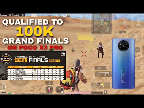 🥵100K GRAND FINALS QUALIFIED ON POCO X3 PRO