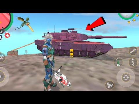 Rope Hero: Vice Town (Army Tank Jump on Building) Iron Machine Destroy RCRobot - Android Gameplay HD