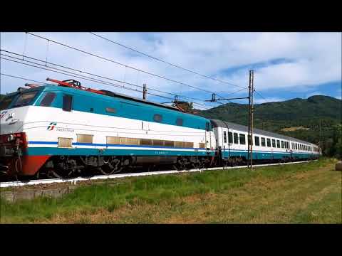 LINEA DEI GIOVI TRA MERCI, EUROCITY, INTERCITY, E REGIONALI A RIGOROSO (AL) 15 - 7 - 2017