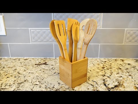 Ruichang bamboo wood cooking spoons and utensils review