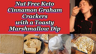 Keto Graham Cracker Recipe | Marshmallow Crème Dip