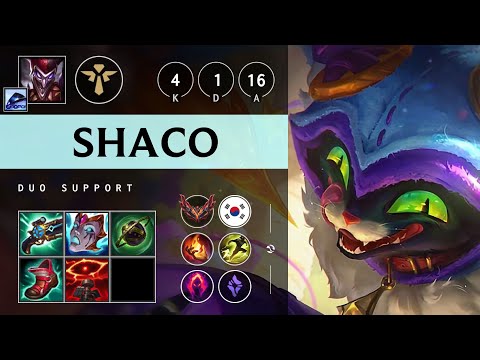 Shaco Support vs Alistar - KR Grandmaster Patch 25.21