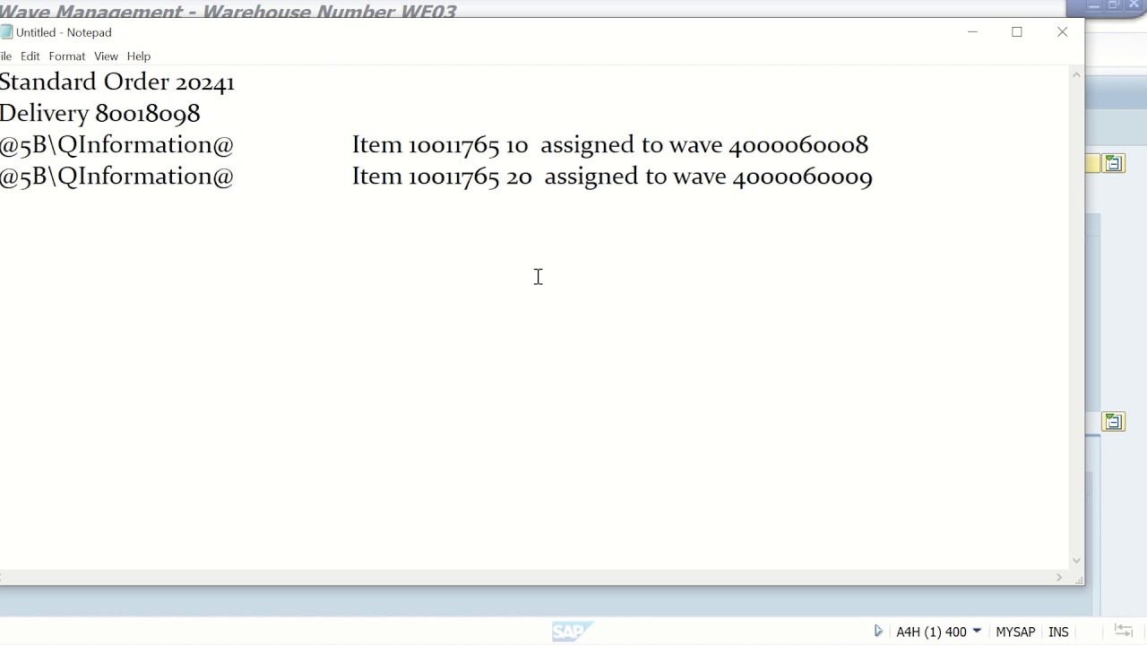 SAP EWM Outbound Demo by Rajaram