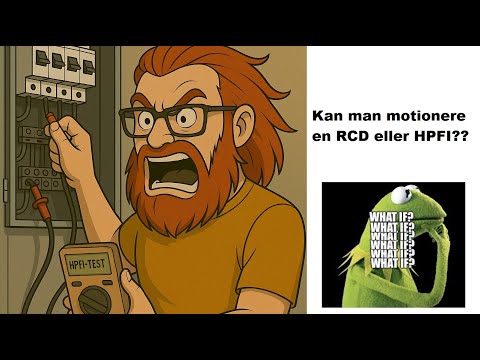 Test af RCD og HPFI (Motionering??) #eleftersyn #elrapport