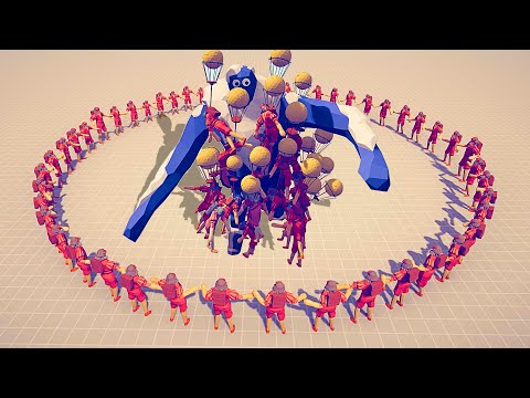 50X BALLOONER CIRCLE vs EVERY UNIT | Totally Accurate Battle Simulator TABS