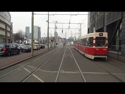 HTM tramlijn 12 Duindorp - Station Hollands Spoor / Rijswijkseplein | GTL8 3025