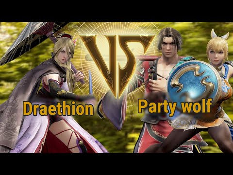 Draethion (Setsuka) VS Party wolf (Cassandra / Kilik)