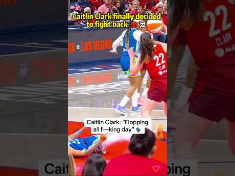Caitlin Clark finally decided to fight back 😡☠️ #fyp #wnba #caitlinclark #basketball#usa