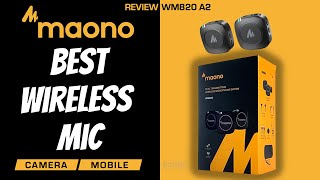 Maono Wireless Mic WM820 A2 - 2023   🌟  UNBOXING REVIEW