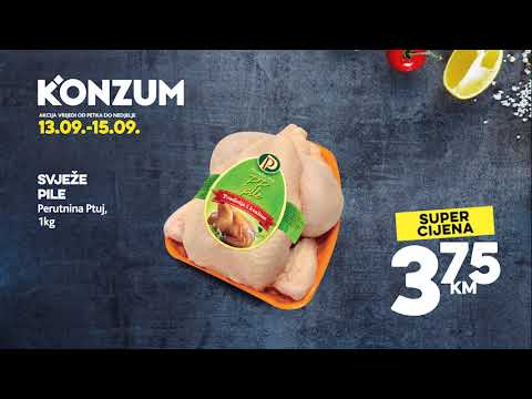 Konzum Vikend akcija! 13.09.-15.09.2019.