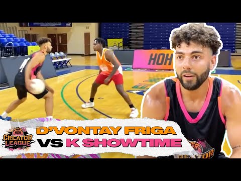 K Showtime Pulls Up On D'Vontay Friga For A 1v1! | $50,000 HoH Creator League!