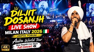 Diljit Dosanjh Live in Milan Italy￼ 2026 | Unipol Forum 🇮🇹 | AURA Worl