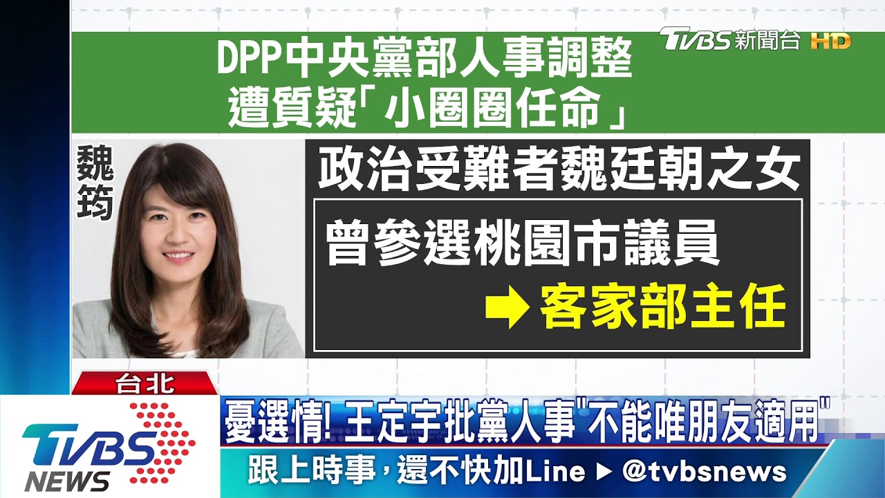批羅文嘉人事「小圈圈」　王定宇辭中常委