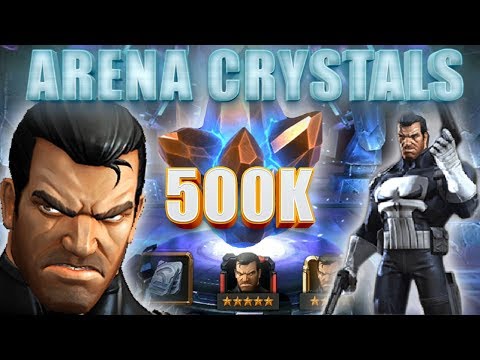 500K Uncollected Arena Crystal Opening - Looking for a 5 Star Punisher - Marvel Contest Of Champions