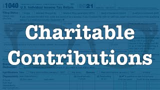 Deducting Charitable Contributions