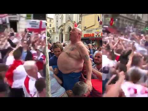 English fans - hooligans World Cup 2018
