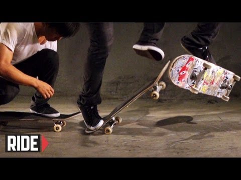 Jason Park Skateboarding in Slow Motion - Impossible Late Flip