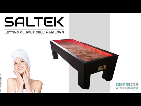 Saltek lettino al sale himalayano termoriscaldato con cromopterapia estetica massaggi