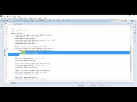 Java Swing Tutorial 12 Creating A Login Application