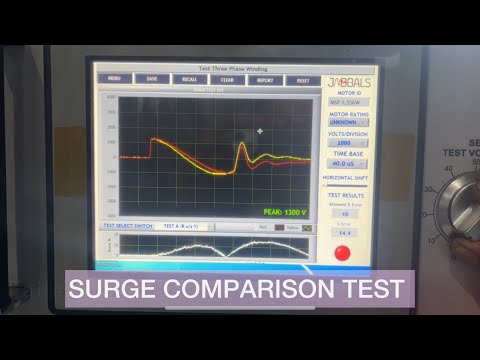 Surge comparison test for motor winding