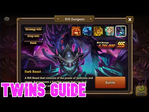 Dark Rift Beast With Twins! Summoners War