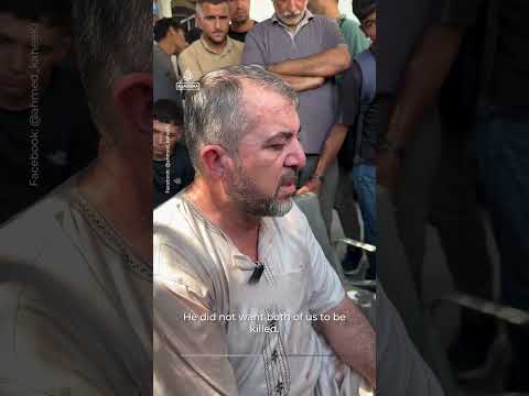Gaza Health Ministry director mourns killing of son by Israeli forces
