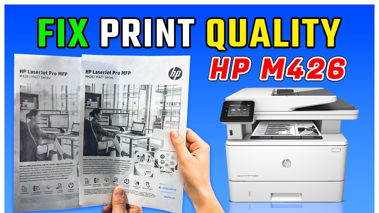 Fix HP LaserJet Pro MFP M426fdw Faded & Bad Print Quality – Full Service Guide ✅