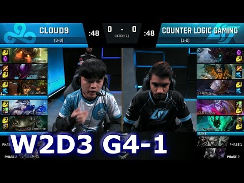 Cloud 9 vs CLG Game 1 | S7 NA LCS Spring 2017 Week 2 Day 3 | C9 vs CLG G1 W2D3
