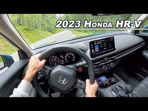 2023 Honda HR-V Mountain Road Handling Test - Slow Car Fast! (POV Binaural Audio)