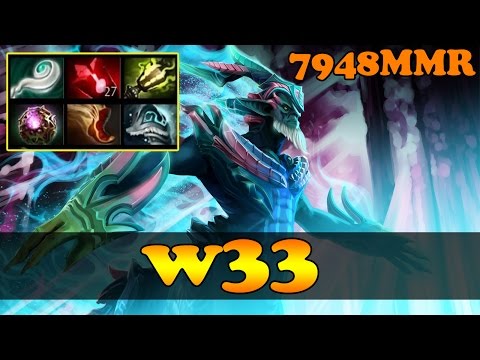 w33 7948 MMR Plays Leshrac Vol 3 - Ranked Match Gameplay!